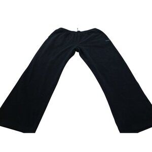 Reebok Sweatpants Mens XL Black Fleece Lined Athletic‎ Elastic Waist Drawstring